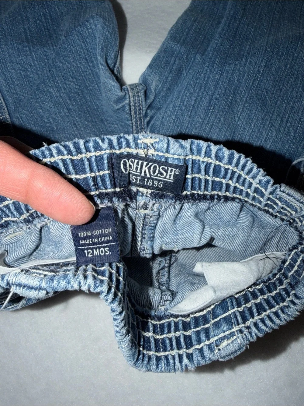 y2k OshKosh B'gosh Blue Denim Cargo Kids Bottoms